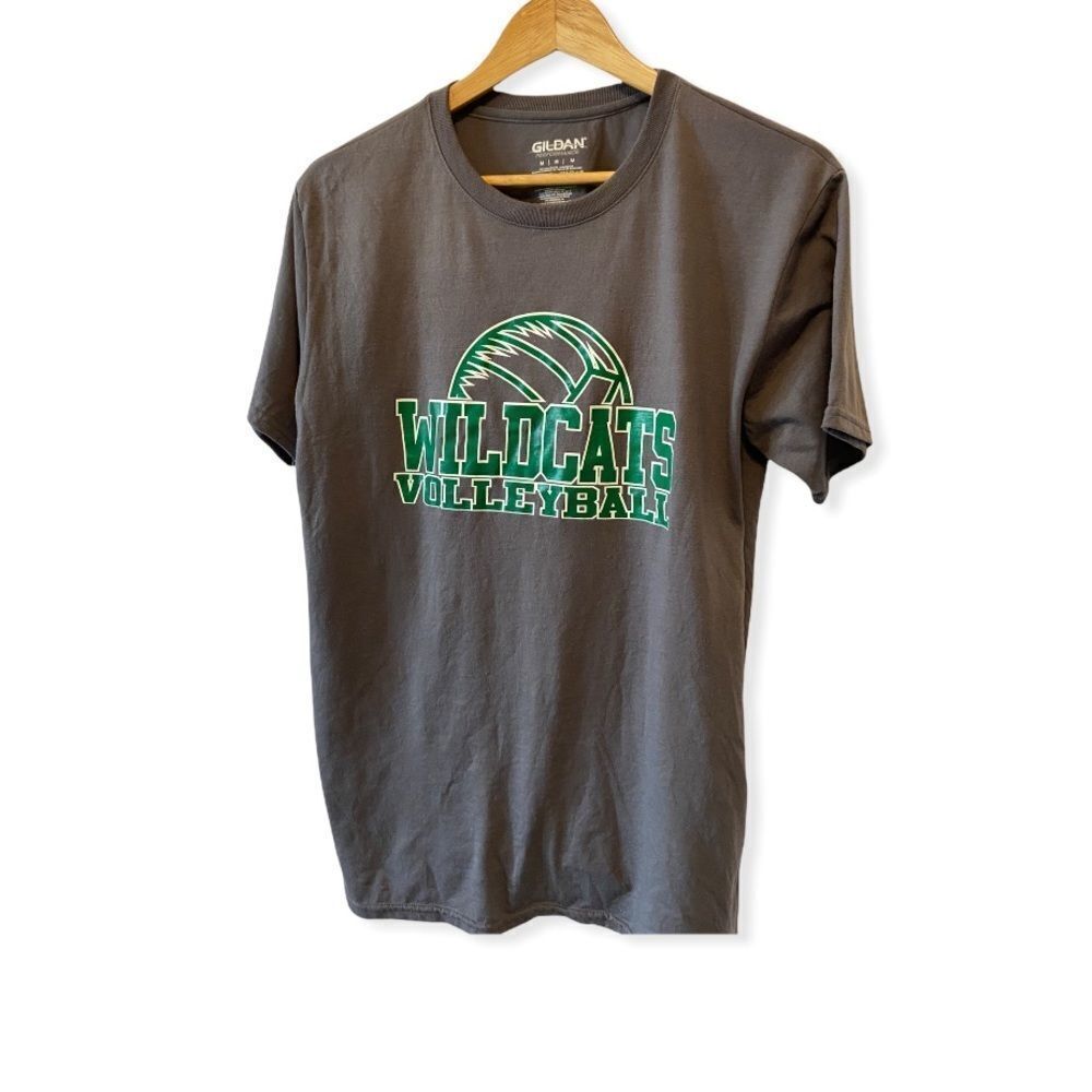 Grey Graphic Short Sleeve Cotton Tee Shirt M